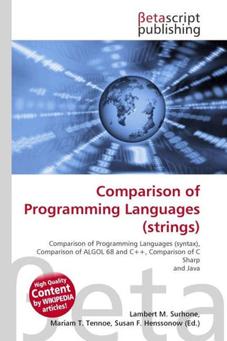 Comparison of Programming Languages (strings)