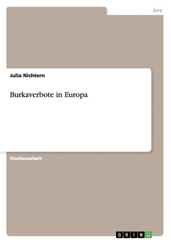 Burkaverbote in Europa