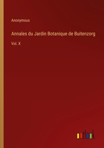 Annales du Jardin Botanique de Buitenzorg