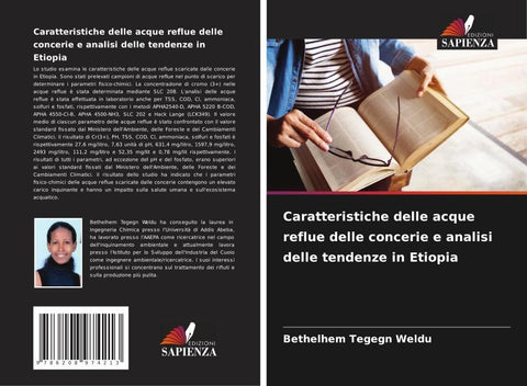 Caratteristiche delle acque reflue delle concerie e analisi delle tendenze in Etiopia