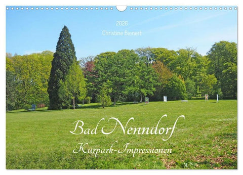 Bad Nenndorf, Kurpark-Impressionen (Wandkalender 2026 DIN A3 quer), CALVENDO Monatskalender
