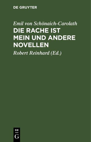 Die Rache ist mein und andere Novellen