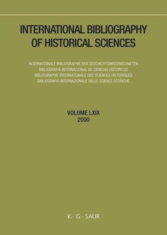 International Bibliography of Historical Sciences / 2000
