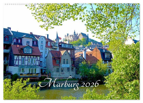Marburg 2026 (Wandkalender 2026 DIN A2 quer), CALVENDO Monatskalender