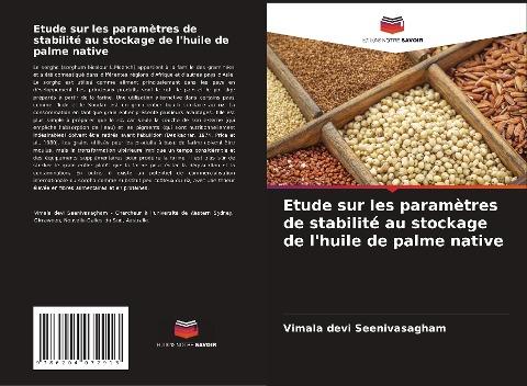 Etude sur les paramètres de stabilité au stockage de l'huile de palme native