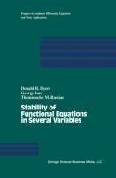 Stability of Functional Equations in Several Variables