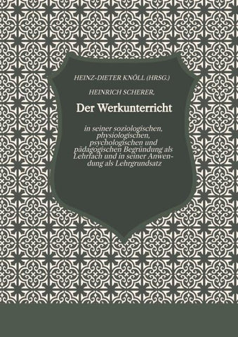 Der Werkunterricht