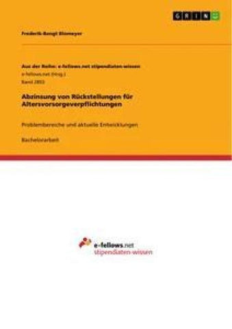Abzinsung von Rückstellungen für Altersvorsorgeverpflichtungen