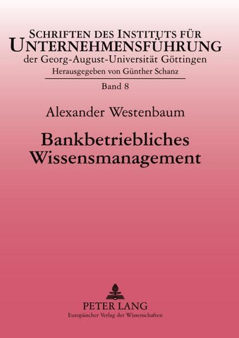 Bankbetriebliches Wissensmanagement