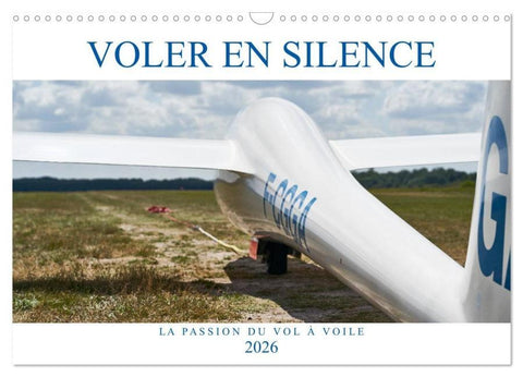 Voler en silence - la passion du vol à voile (Calendrier mural 2026 DIN A3 vertical), CALVENDO calendrier mensuel