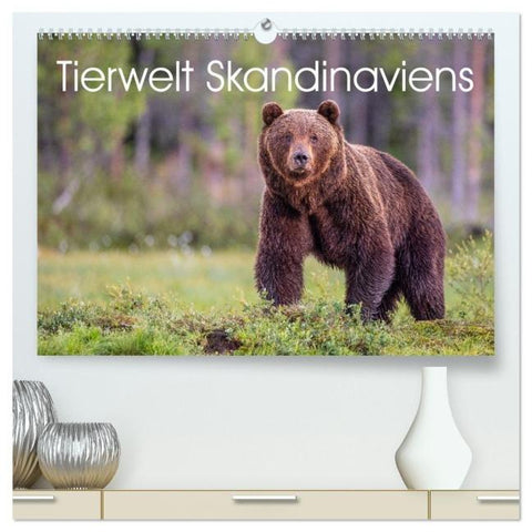 Tierwelt Skandinaviens (hochwertiger Premium Wandkalender 2026 DIN A2 quer), Kunstdruck in Hochglanz