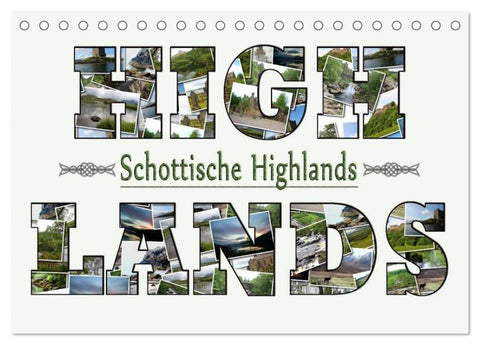 Schottische Highlands (Tischkalender 2026 DIN A5 quer), CALVENDO Monatskalender