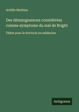 Des démangeaisons considérées comme symptome du mal de Bright
