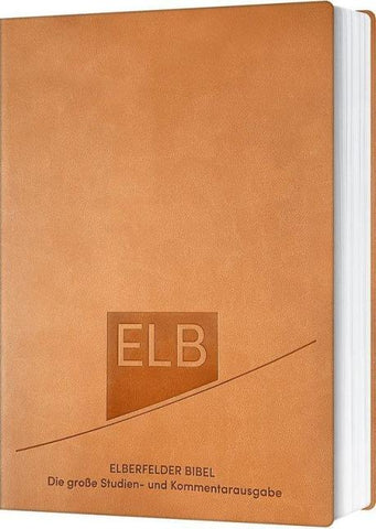 Elberfelder Bibel. Die große Studien- und Kommentarausgabe, Kunstleder Beige