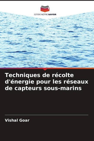 Techniques de récolte d'énergie pour les réseaux de capteurs sous-marins