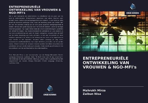ENTREPRENEURIËLE ONTWIKKELING VAN VROUWEN & NGO-MFI's