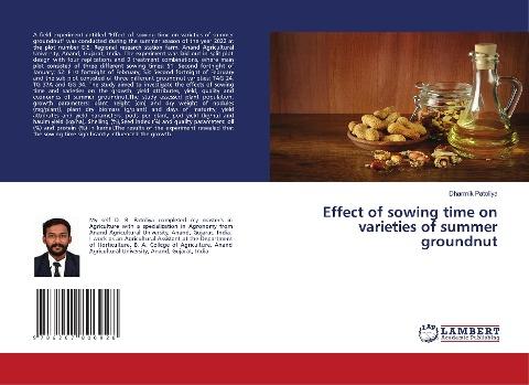 Effect of sowing time on varieties of summer groundnut