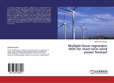 Multiple linear regression MOS for short-term wind power forecast