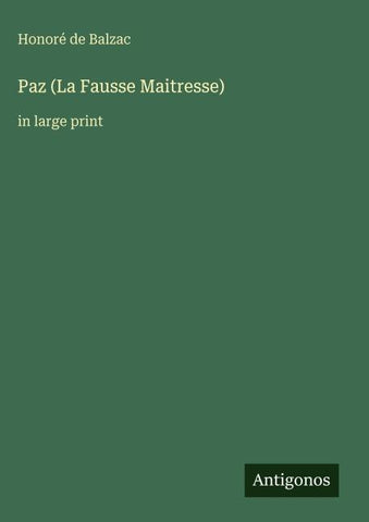 Paz (La Fausse Maitresse)