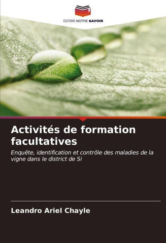 Activités de formation facultatives