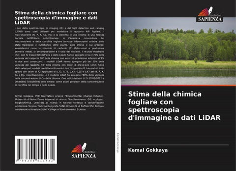 Stima della chimica fogliare con spettroscopia d'immagine e dati LiDAR