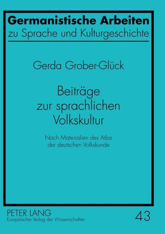 Beiträge zur sprachlichen Volkskultur