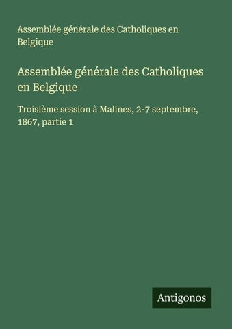Assemblée générale des Catholiques en Belgique