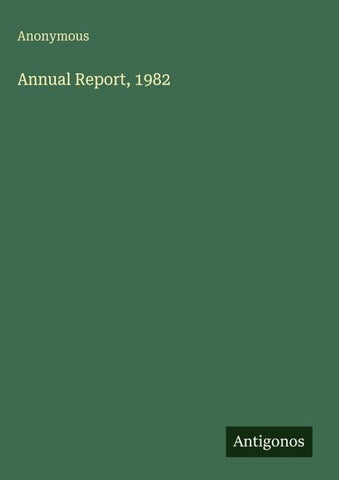 Annual Report, 1982