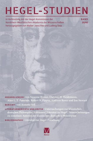 Hegel-Studien Band 39/40