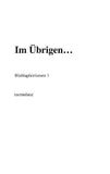 Im Übrigen...