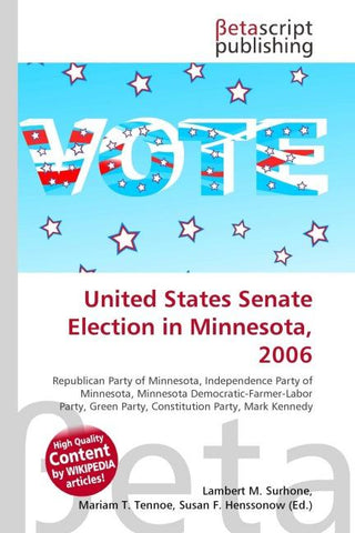 United States Senate Election in Minnesota, 2006