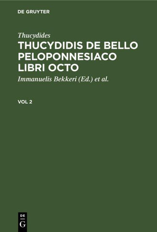 Thucydidis de bello Peloponnesiaco libri octo. Vol 2