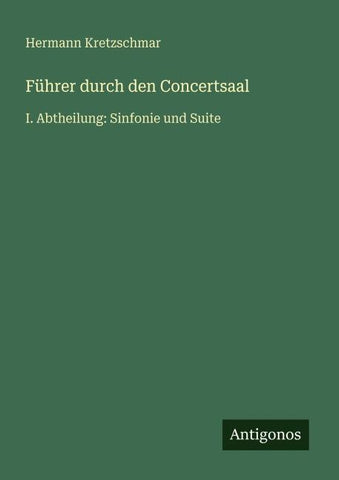 Führer durch den Concertsaal