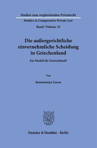Die außergerichtliche einvernehmliche Scheidung in Griechenland