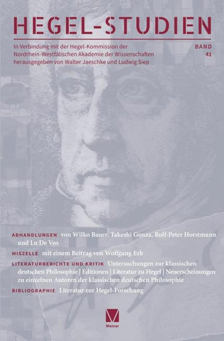 Hegel-Studien Band 41