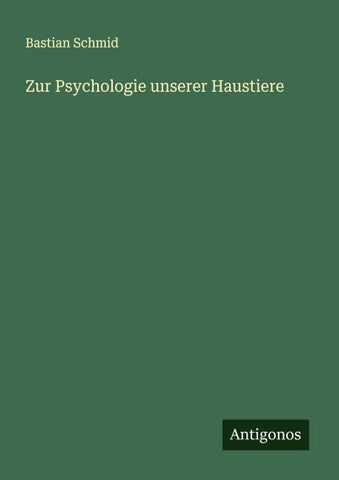 Zur Psychologie unserer Haustiere