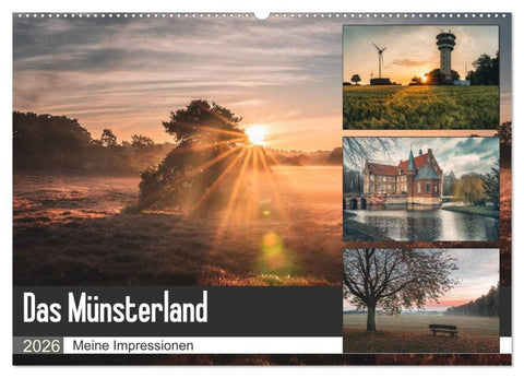 Das Münsterland - Meine Impressionen (Wandkalender 2026 DIN A2 quer), CALVENDO Monatskalender
