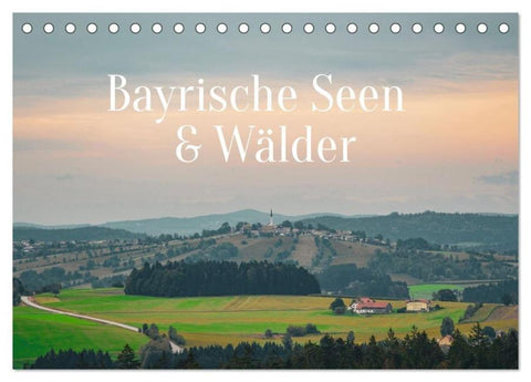 Bayrische Seen und Wälder (Tischkalender 2027 DIN A5 quer), CALVENDO Monatskalender