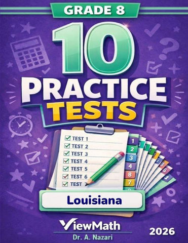 10 Louisiana LEAP 2025 Grade 8 Math Practice Tests