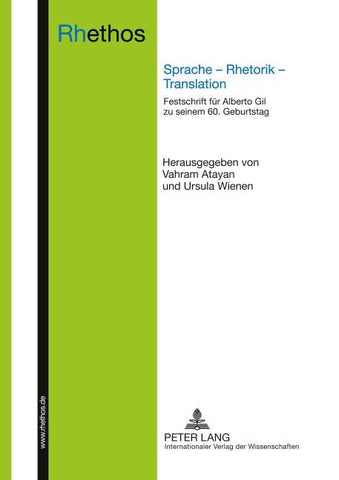 Sprache – Rhetorik – Translation