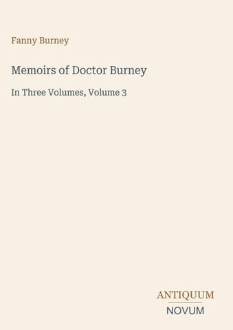 Memoirs of Doctor Burney