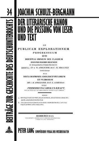 Der literarische Kanon und die Passung von Leser und Text