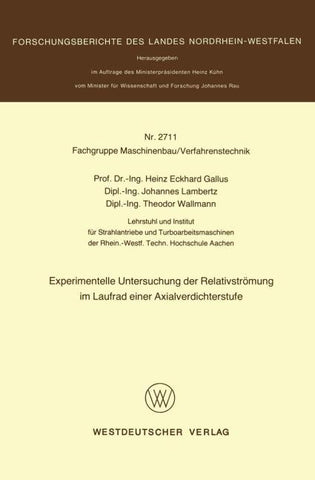 Experimentelle Untersuchung der Relativströmung im Laufrad einer Axialverdichterstufe