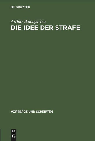 Die Idee der Strafe