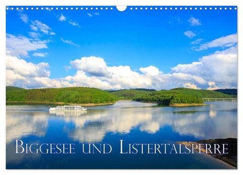 Biggesee und Listertalsperre (Wandkalender 2026 DIN A3 quer), CALVENDO Monatskalender