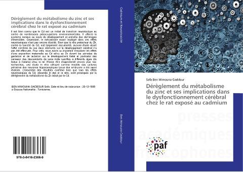 Dérèglement du métabolisme du zinc et ses implications dans le dysfonctionnement cérébral chez le rat exposé au cadmium