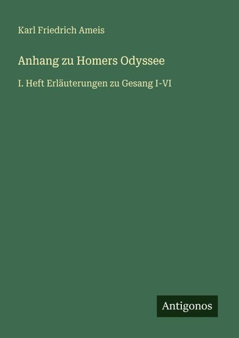 Anhang zu Homers Odyssee