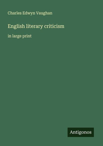 English literary criticism