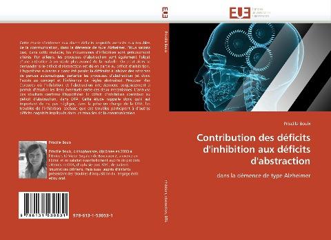 Contribution des déficits d'inhibition aux déficits d'abstraction