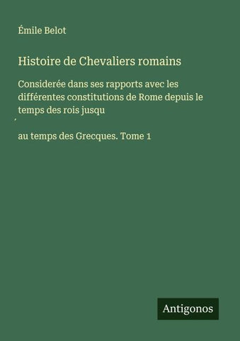 Histoire de Chevaliers romains